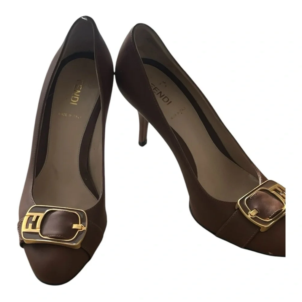 Fendi Brown Heels - Picture 5 of 6
